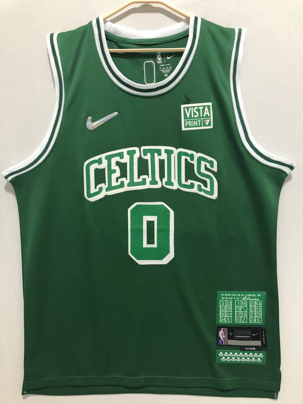 2022 Men Boston Celtics #0 Tatum Green city edition Nike NBA Jersey->boston celtics->NBA Jersey